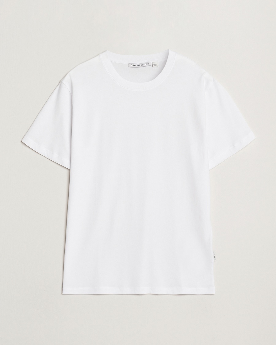 Tiger of Sweden Dillan Crew Neck T-Shirt White – Wit