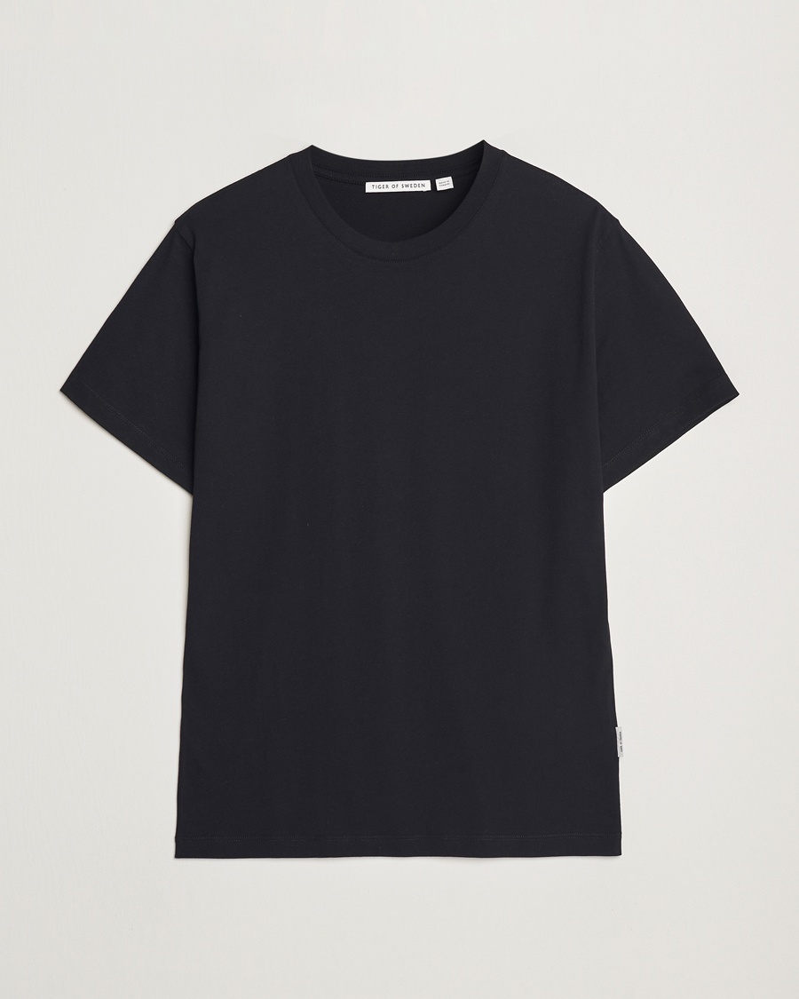 Heren | Tiger of Sweden | Tiger of Sweden | Dillan Crew Neck T-Shirt Black