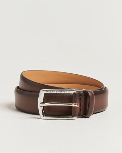 Tiger of Sweden Asenby Leather 3 cm Belt Dark Brown – Bruin