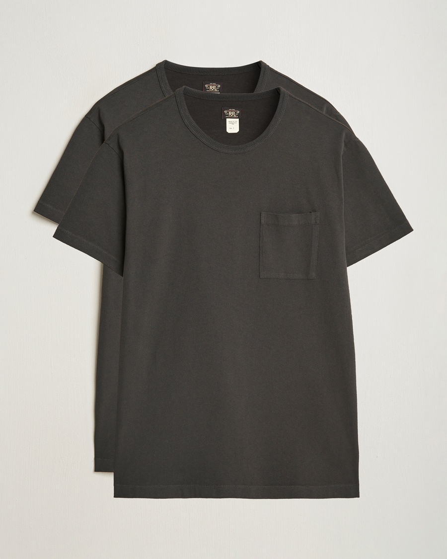 Heren | Kleding | RRL | 2-Pack Pocket Tee Black