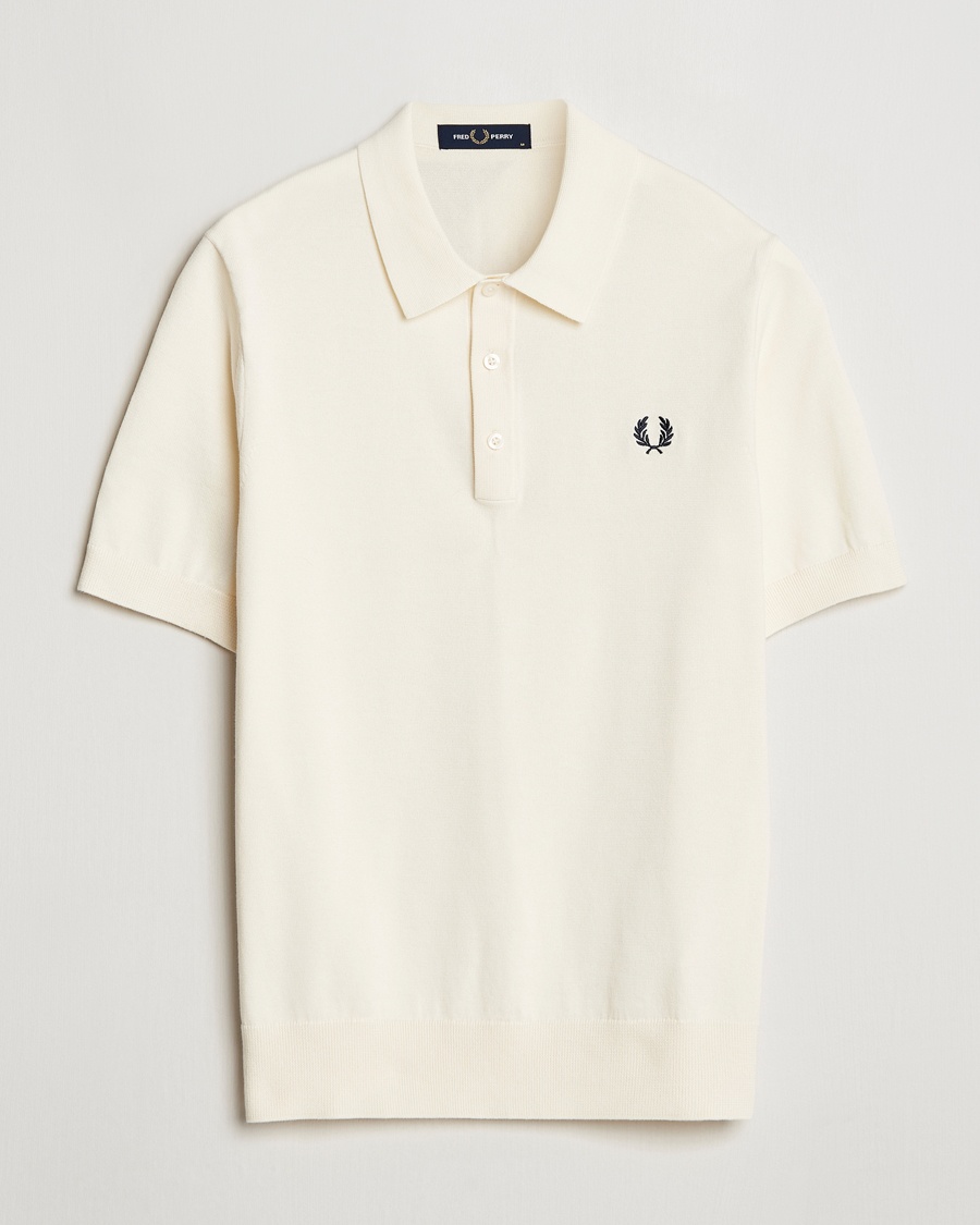 Heren | Kleding | Fred Perry | Cotton Knitted Polo Ecru