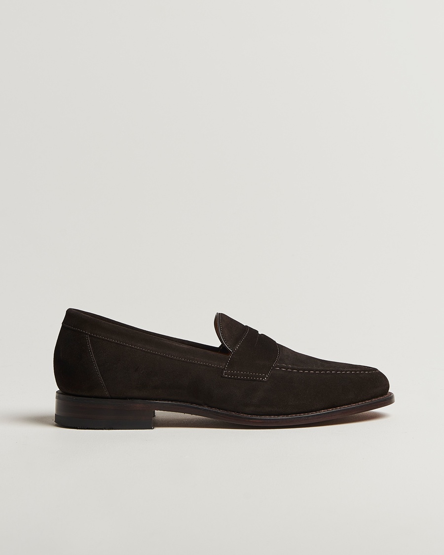Loake Shoemakers Imperial Suede Loafers Dark Brown – Bruin