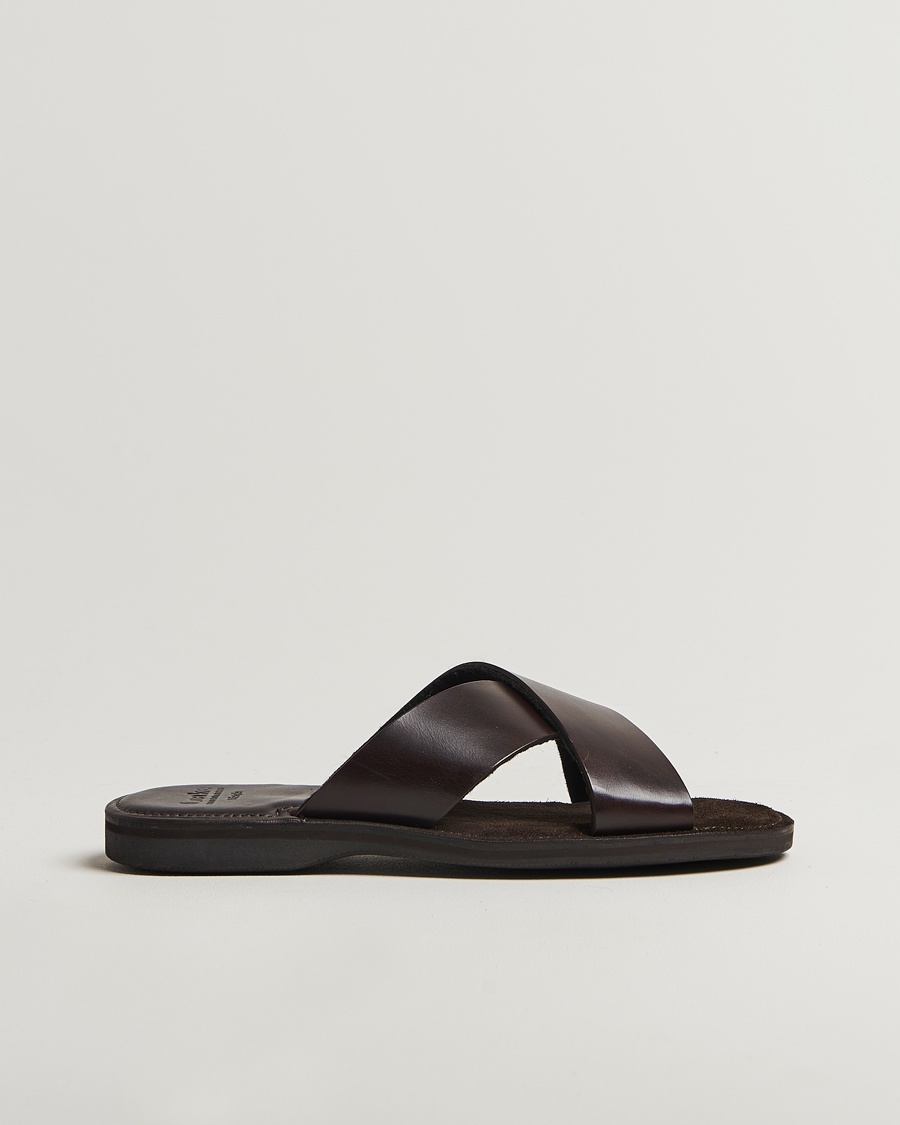 Loake 1880 Gozo Leather Sandal Dark Brown – Bruin