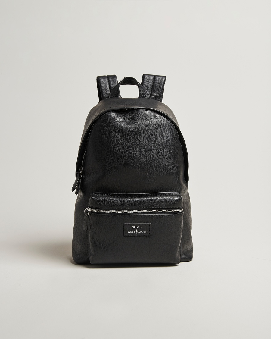 Polo Ralph LaurenPebble Leather BackpackBlack – Zwart