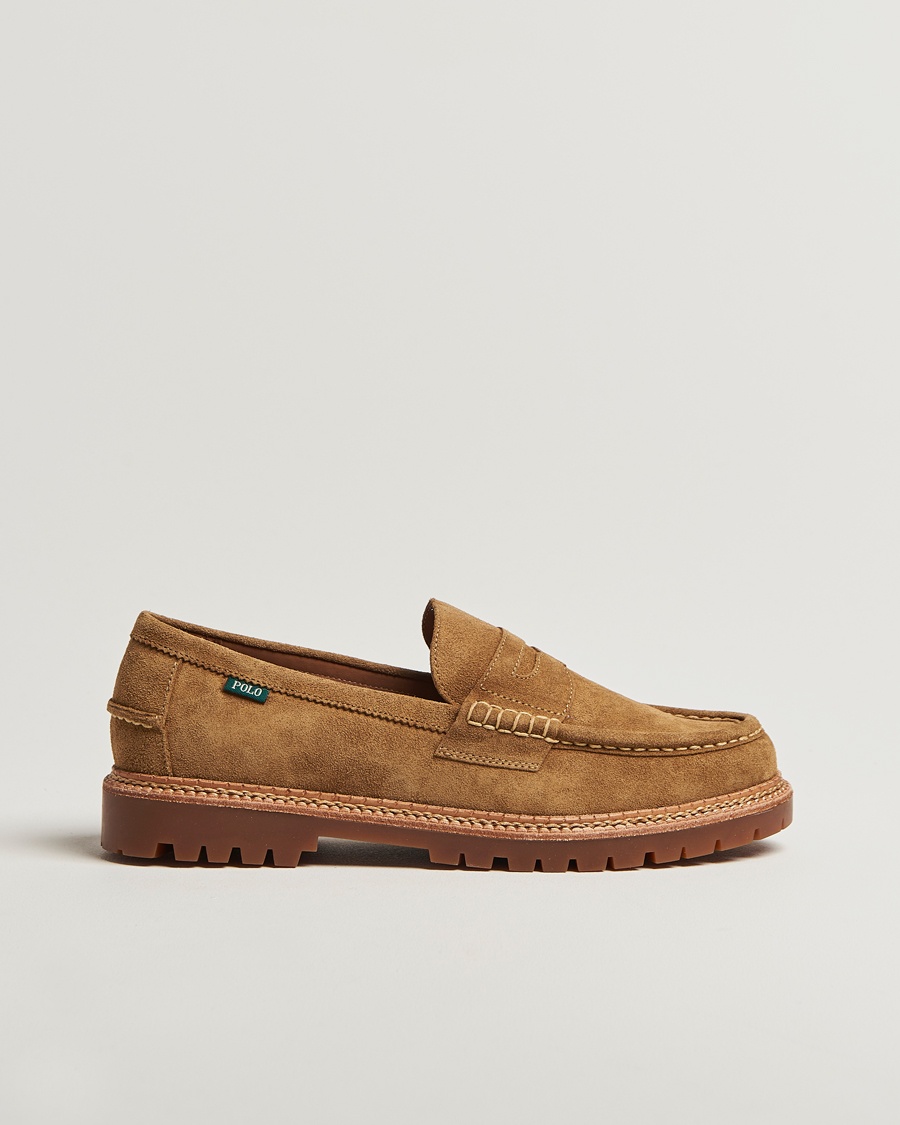 Polo Ralph Lauren Jett Suede Penny Loafer Desert Tan – Bruin