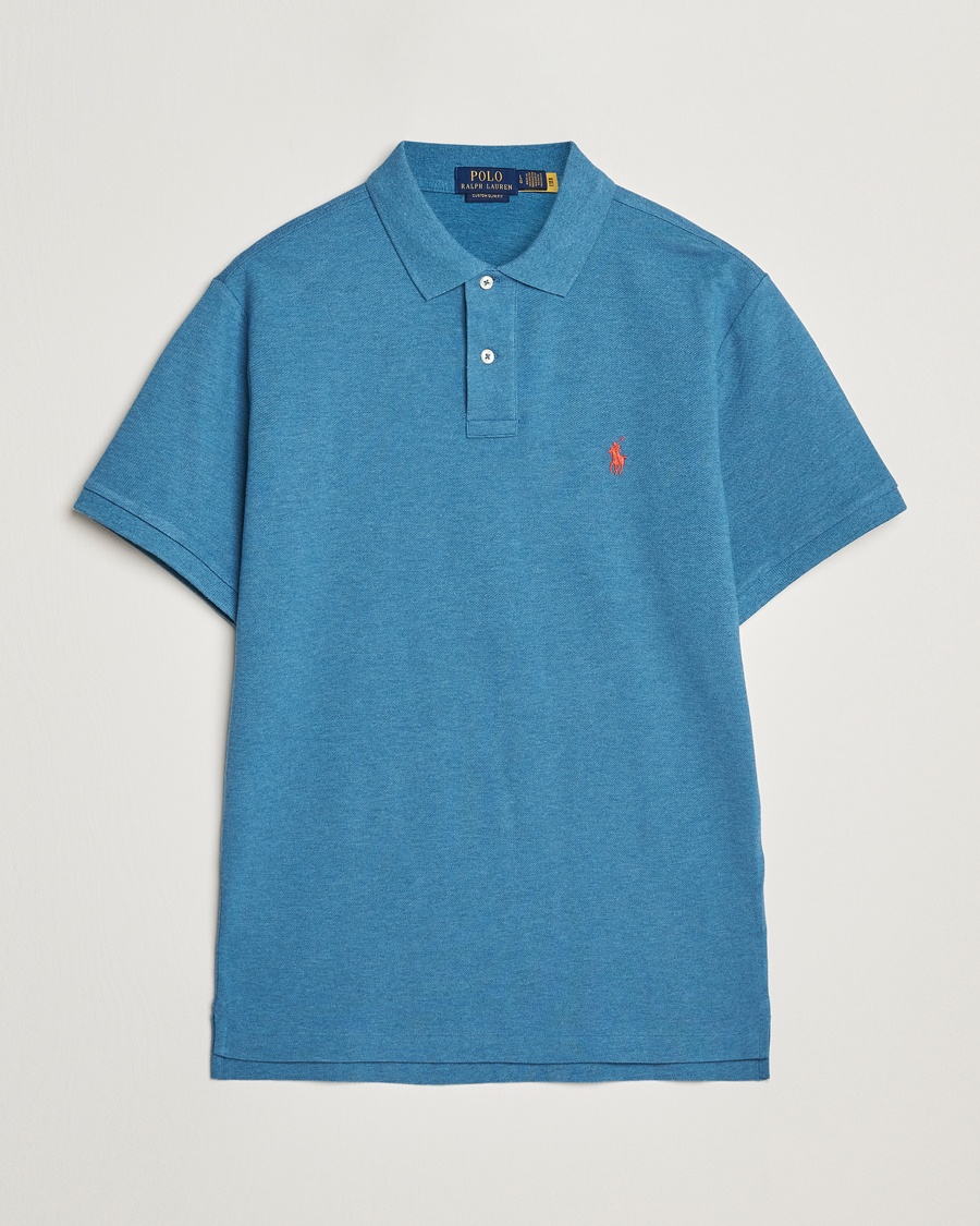 Heren | Polo's | Polo Ralph Lauren | Custom Slim Fit Polo Marine Heather