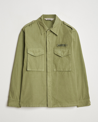 Heren | Jassen | Aspesi | Cotton Field Shirt Military