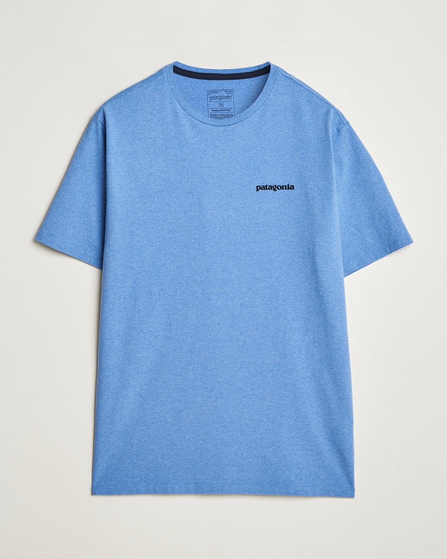 Heren | T-Shirts | Patagonia | P-6 Logo T-Shirt Abudant Blue