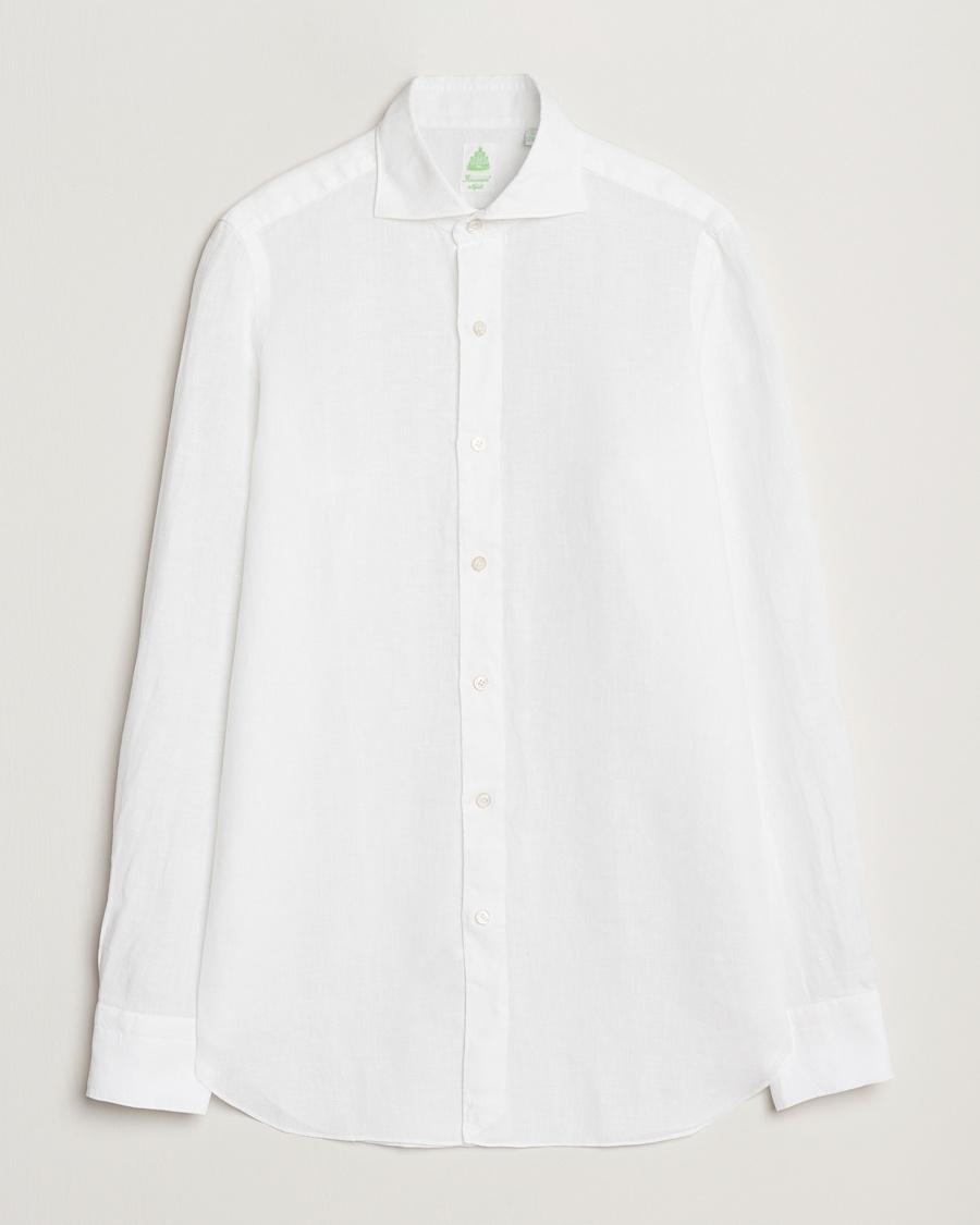 Finamore Napoli Gaeta Linen Shirt White – Wit