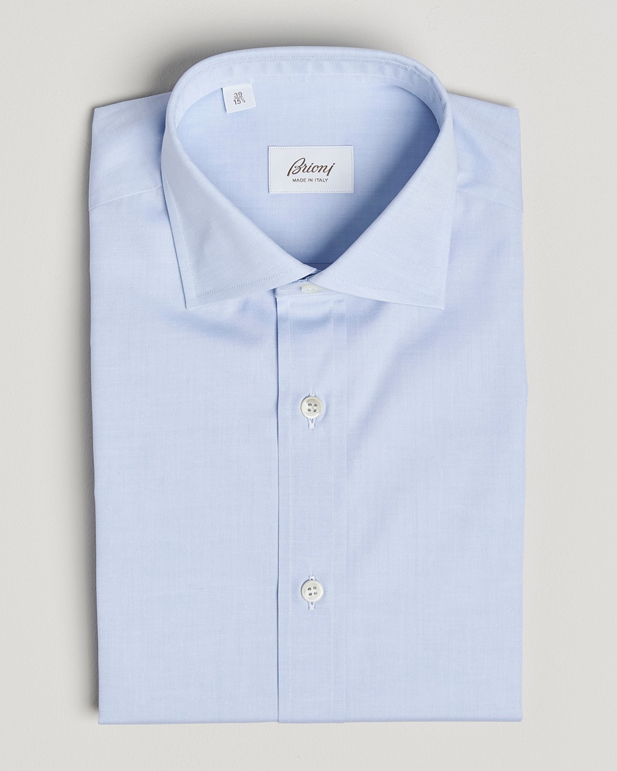 Brioni Classic Dress Shirt Light Blue – Blauw