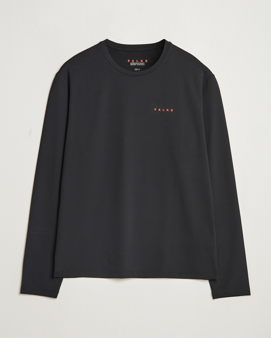 Heren | T-Shirts | Falke Sport | Perform Better Longsleeve T-Shirt Black