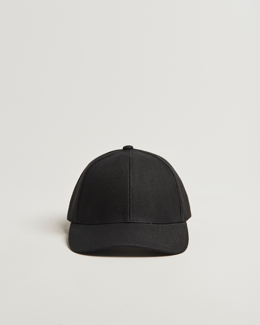 Varsity Headwear Linen Baseball Cap Licorice Black – Zwart