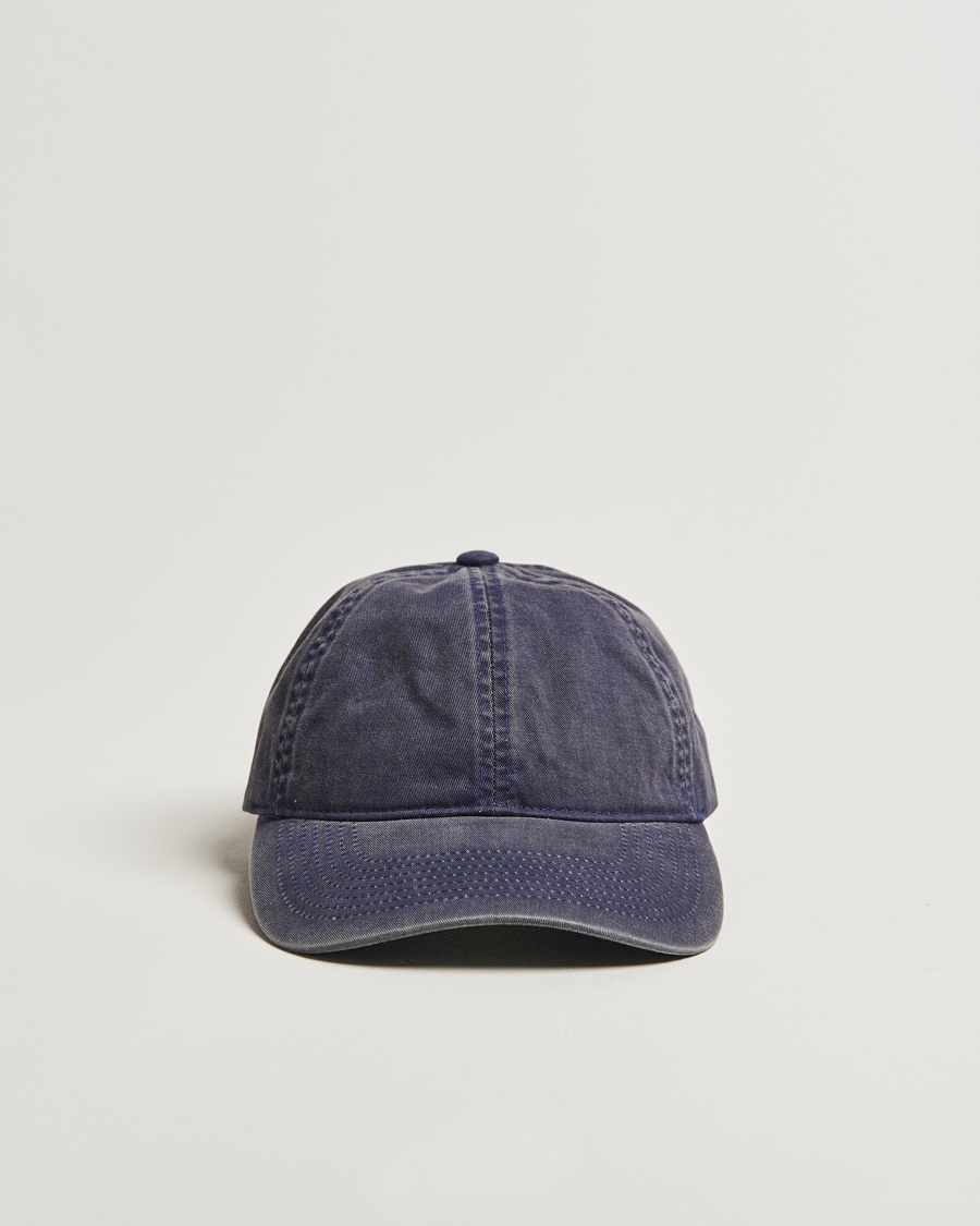 Varsity Headwear Washed Cotton Baseball Cap Navy – Blauw