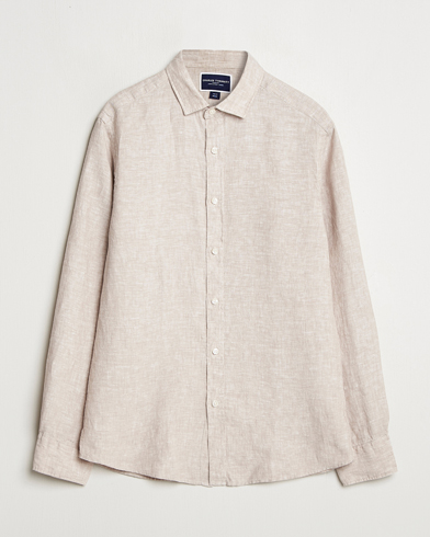 Heren | Charles Tyrwhitt | Charles Tyrwhitt | Pure Linen Slim Fit Shirt Oatmeal