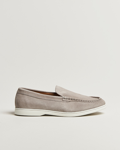 Charles Tyrwhitt Suede Slip On Loafers Light Grey – Grijs