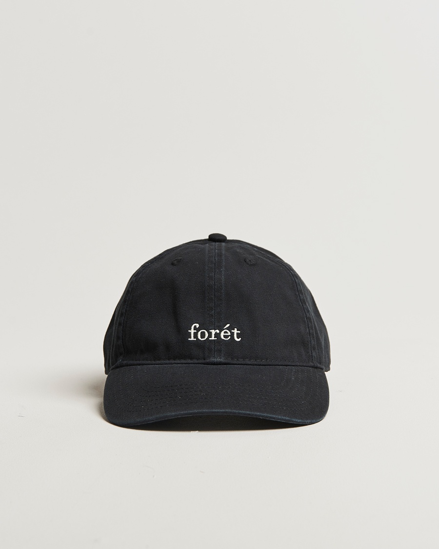 Forét Hawk Washed Cap Black – Zwart