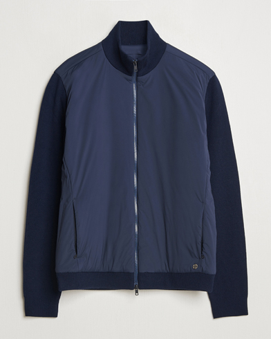 Scandinavian Edition Leeway Hybrid Jacket Navy Blue – Blauw