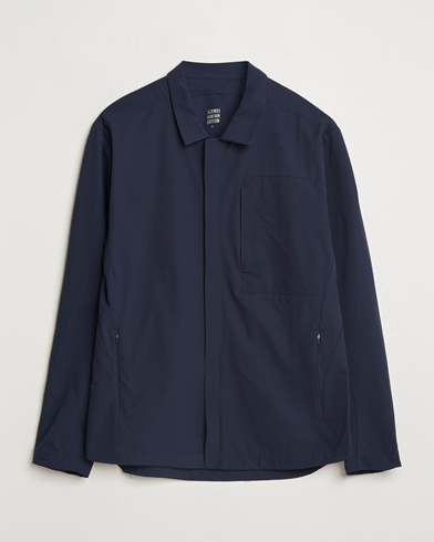 Scandinavian Edition Merge II Stretch Shirt Jacket Navy Blue – Blauw