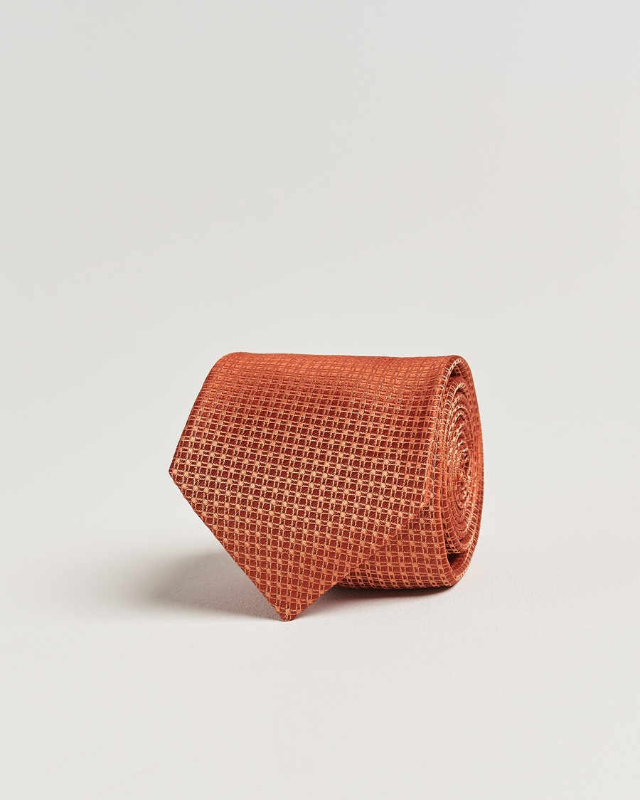 Heren | | Kiton | Structured Silk Tie Orange