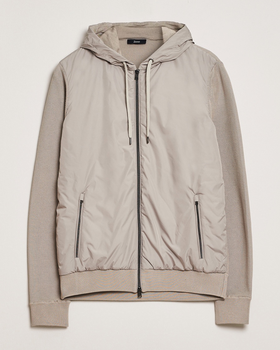 Heren | Jassen | Herno | Hooded Hybrid Jacket Beige