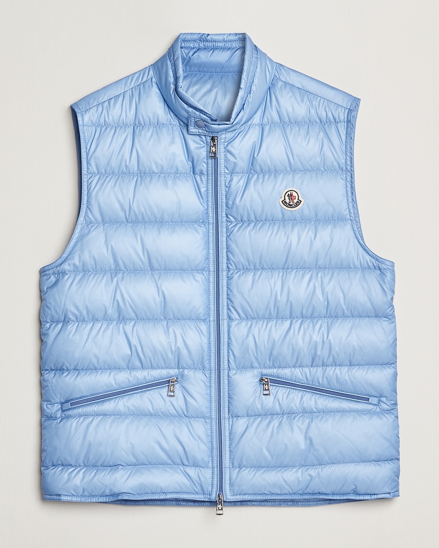 Heren | Gilets | Moncler | Gui Vest Light Blue