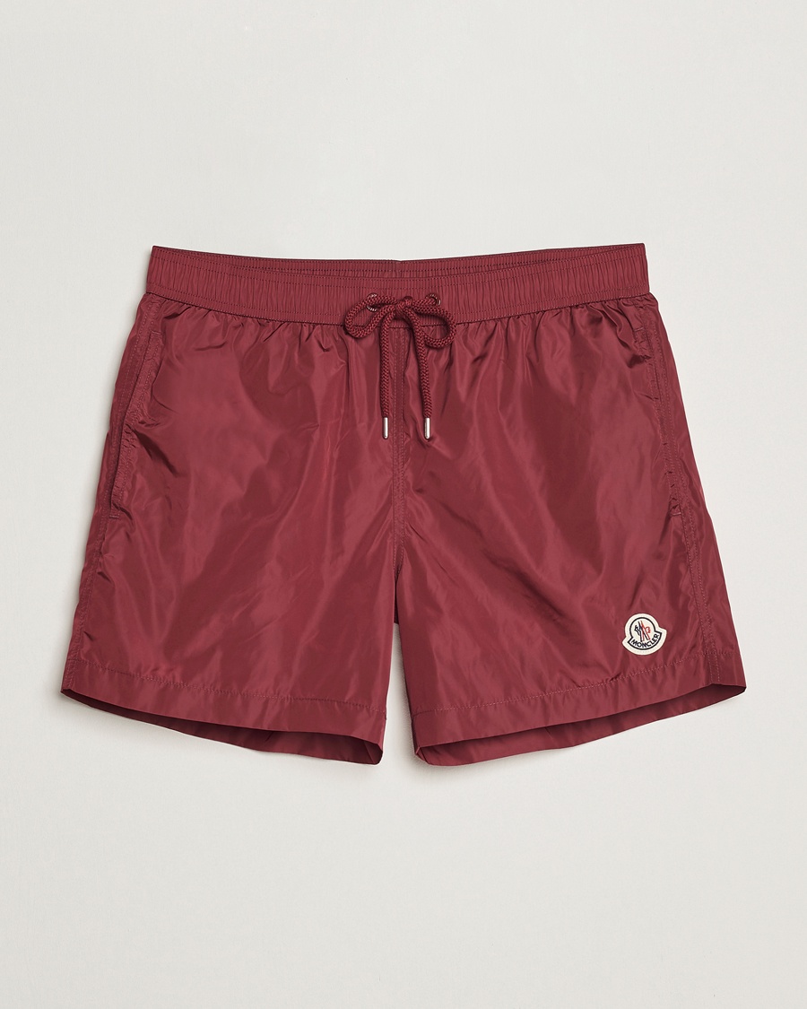 Heren | Zwembroek | Moncler | Nylon Swim Shorts Burgundy