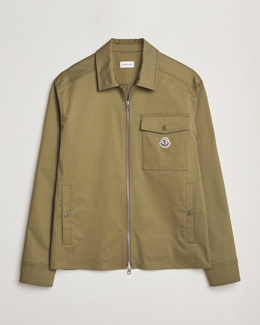 Heren | | Moncler | Zip Overshirt Olive