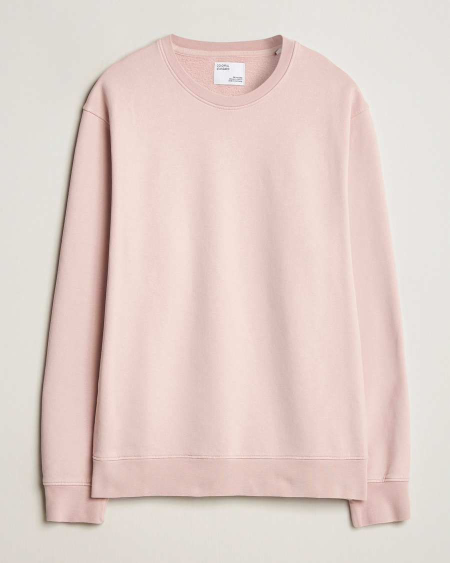 Colorful Standard Classic Organic Crew Neck Sweat Faded Pink – Roze