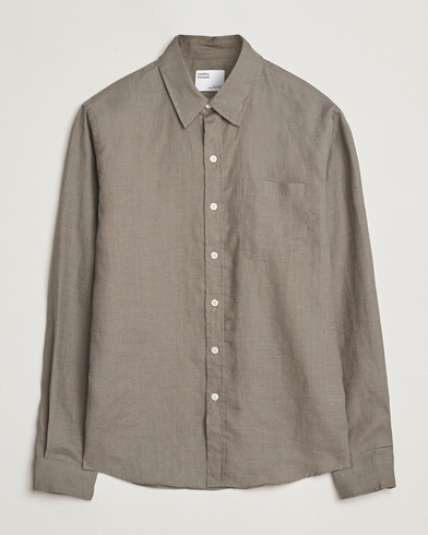 Heren | | Colorful Standard | Garment Dyed Linen Shirt Dusty Olive