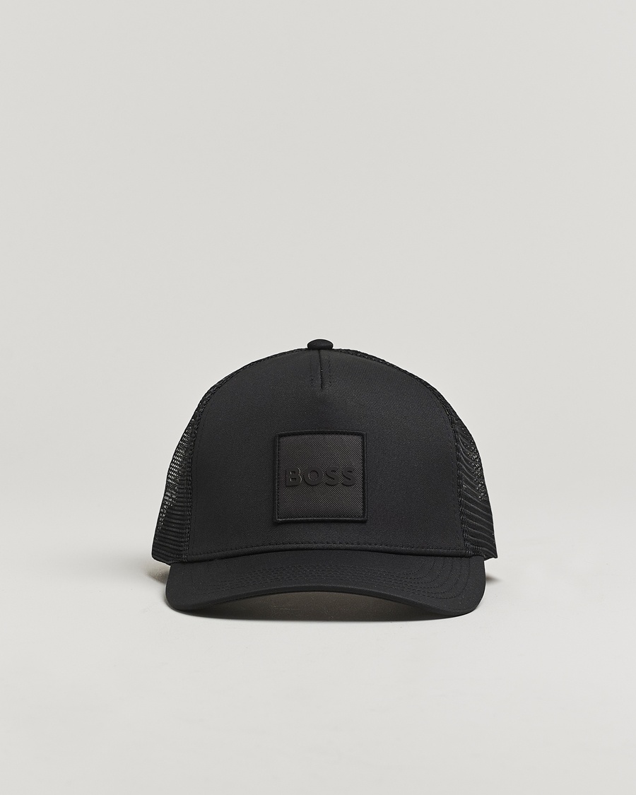 BOSS ORANGE Elliot Trucker Cap Black – Zwart