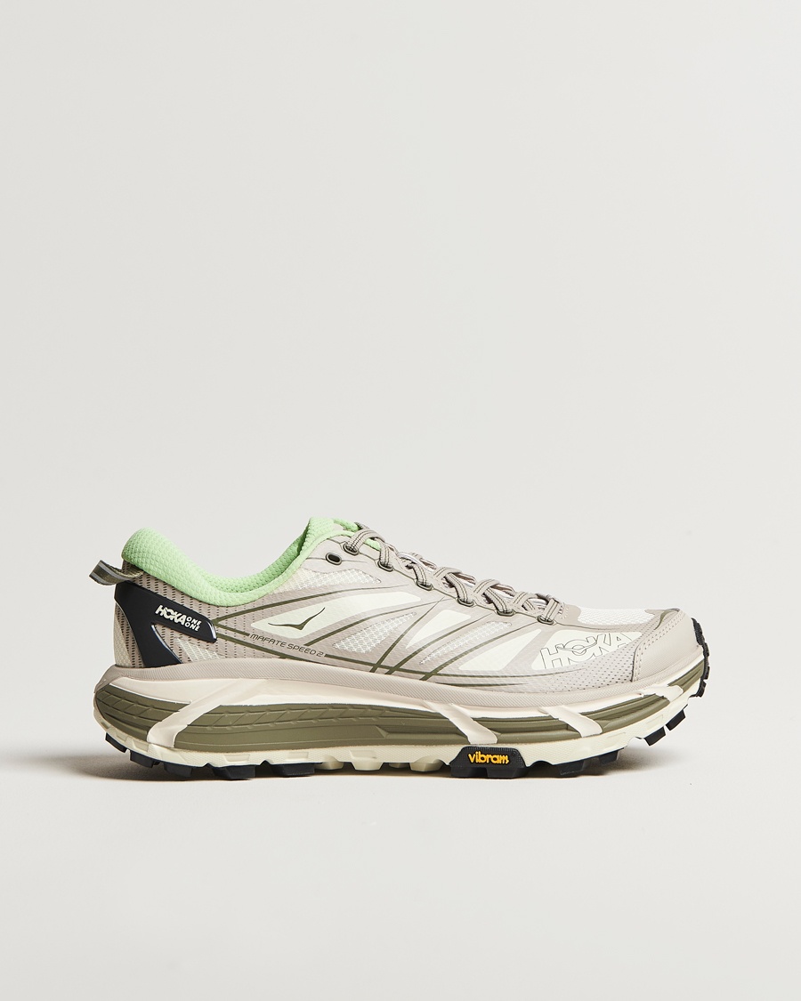 Heren | Hardloopschoenen | Hoka One One | Hoka Mafate Speed 2 Putty/Eucalyptus