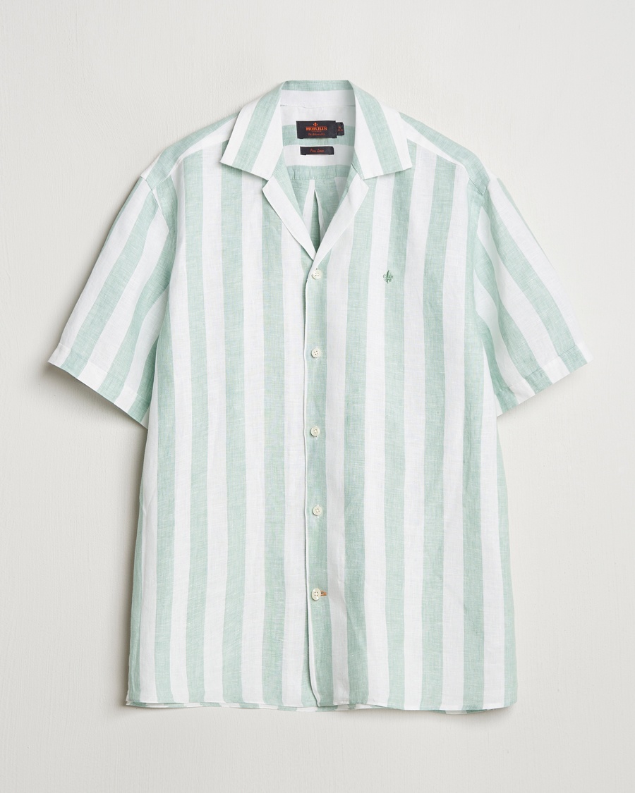 Morris Resort Linen Shirt Green – Groen