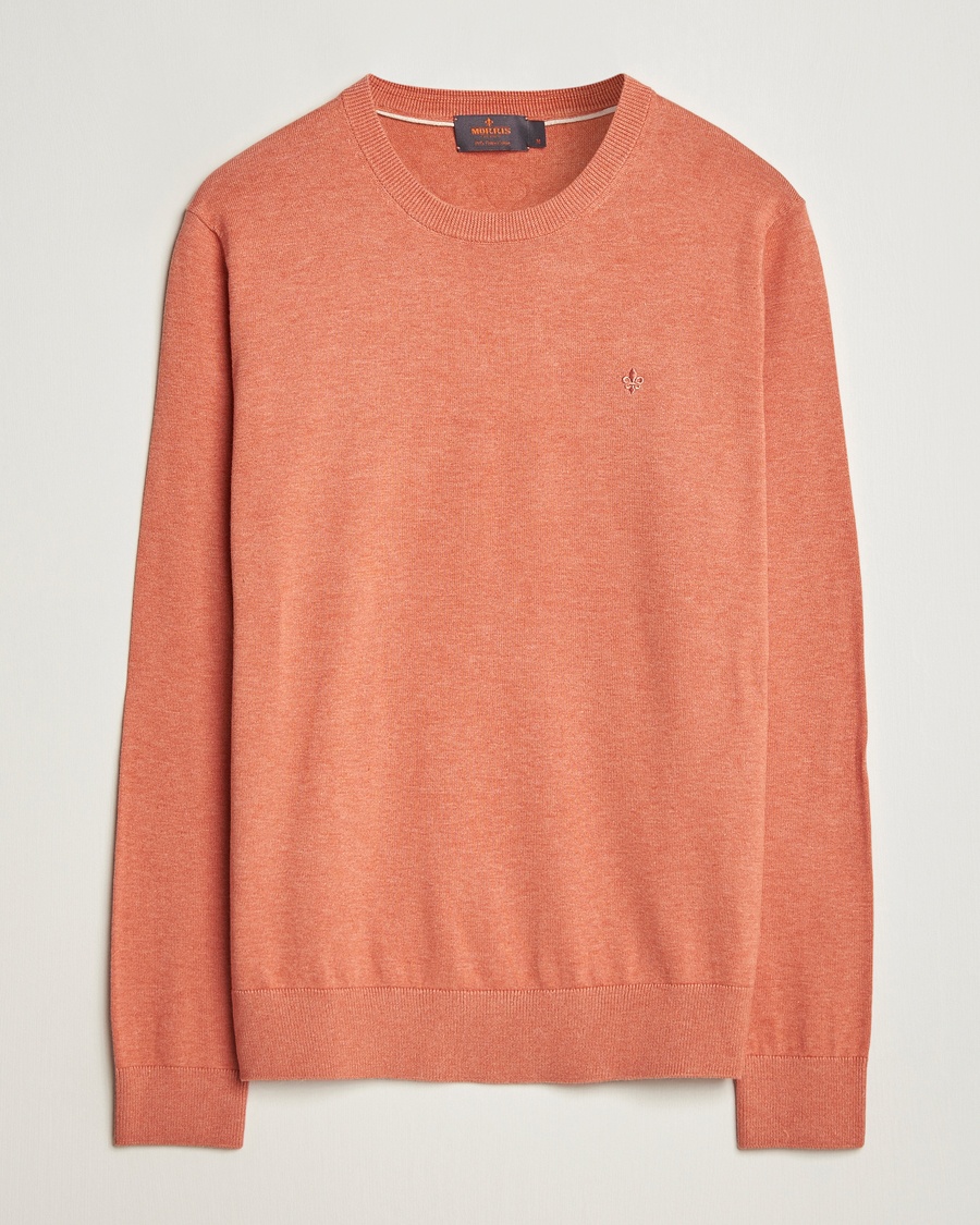 Heren | Truien | Morris | Riley Cotton O-Neck Orange