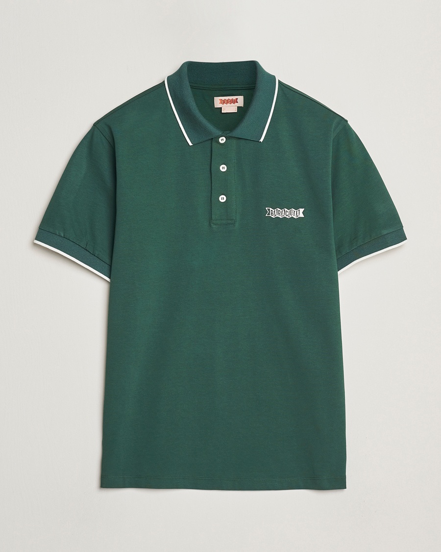 Heren | Polo's | Baracuta | Short Sleeve Cotton Jersey Polo Racing Green