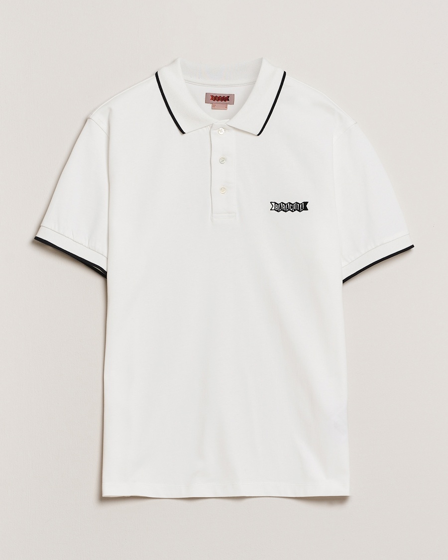 Heren | Polo's | Baracuta | Short Sleeve Cotton Jersey Polo Ivory