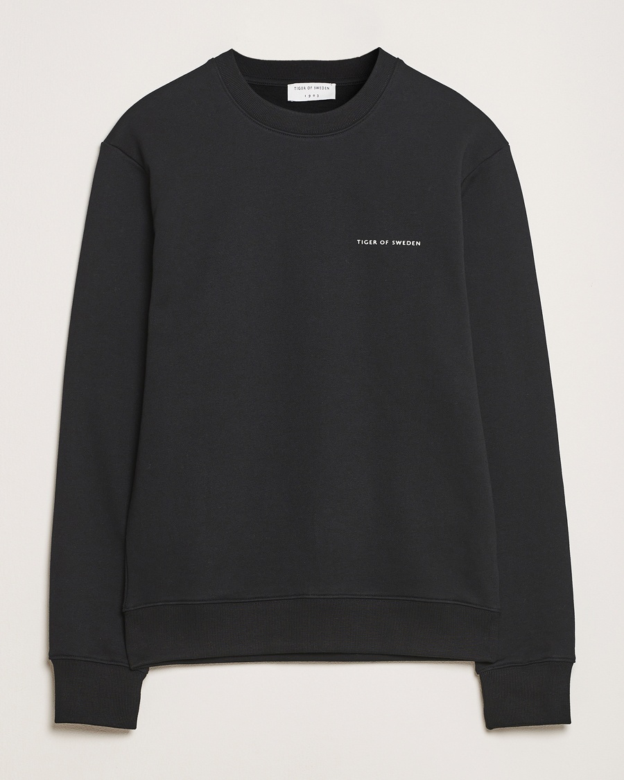 Tiger of Sweden Emerson Crew Neck Sweatshirt Black – Zwart