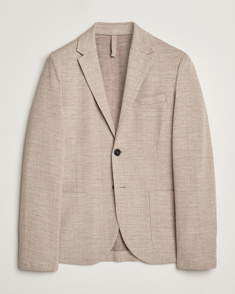 Heren | Linnen blazers | Harris Wharf London | Loro Piana Hopsack Wool/Silk/Linen Blazer Oat