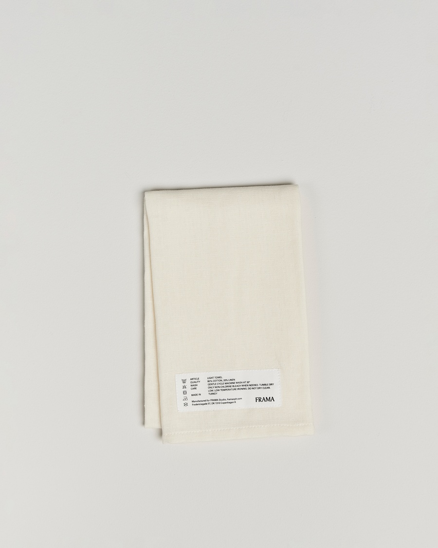 Heren |  | Frama | Light Hand Towel 50x80cm Bone White