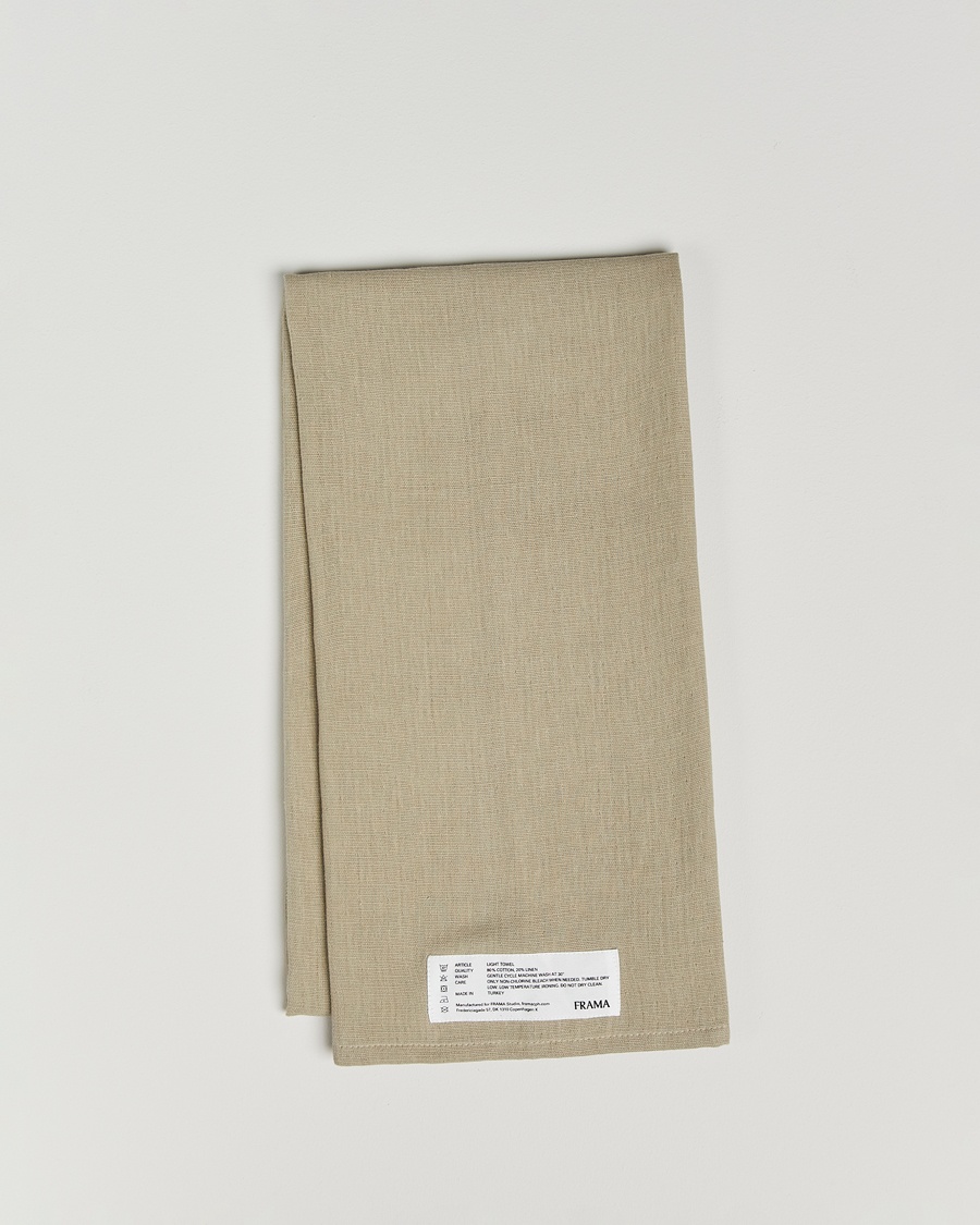Heren |  | Frama | Light Bath Towel 70X140cm Sage Green