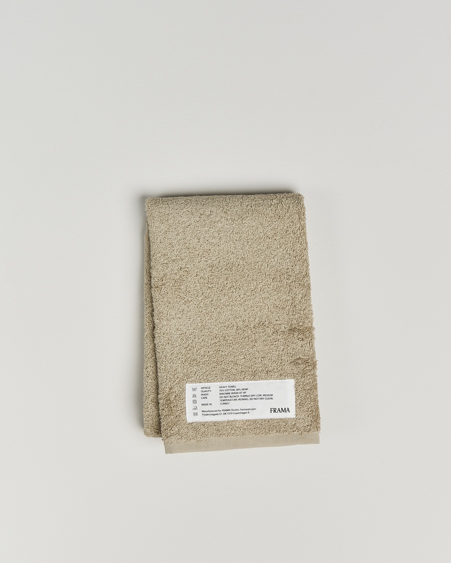Heren |  | Frama | Heavy Hand Towel 50x80cm Sage Green