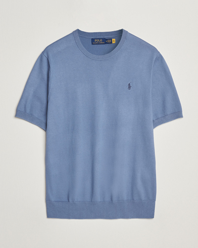 Heren |  | Polo Ralph Lauren | Knitted Short Sleeve Tee Capri Blue