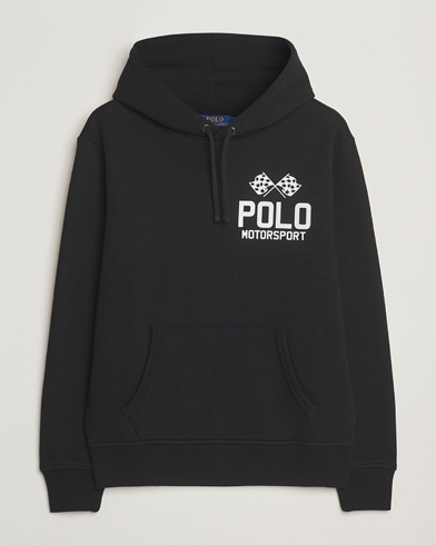 Polo Ralph Lauren RL Motorsport Hoodie Polo Black - Maat: S - Kleur: Zwart