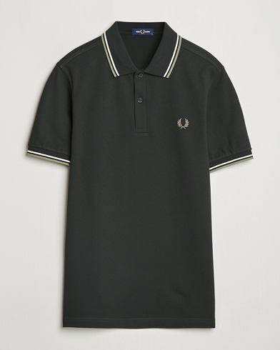 Heren | | Fred Perry | Twin Tipped Polo Shirt Night Green