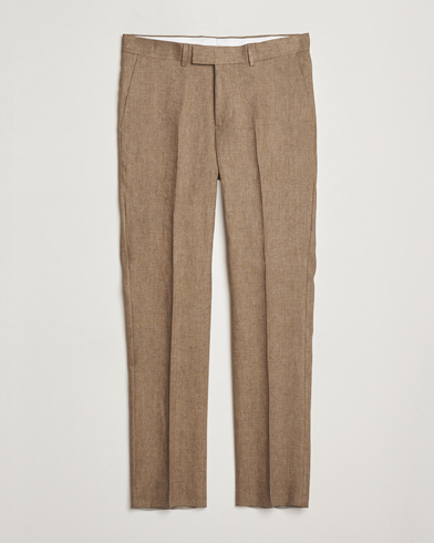 J.Lindeberg Lois Super Linen Pants Nutmeg – Bruin