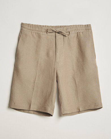 J.Lindeberg Brady Drape Linen Shorts Nutmeg – Bruin