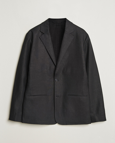 NN07 Timo Linen Blazer Black – Zwart