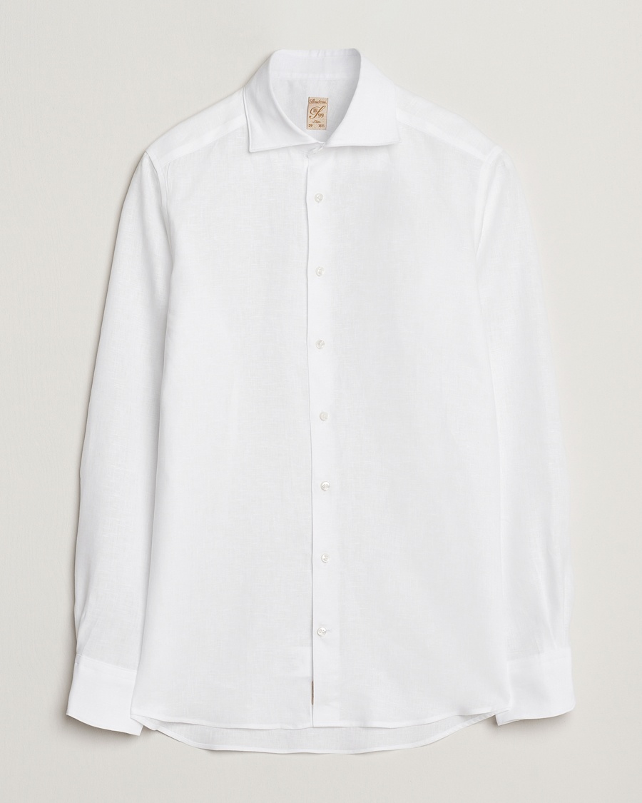 Stenströms 1899 Slim Linen Shirt White – Wit