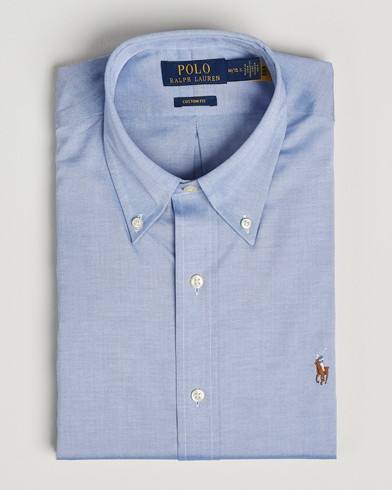 Heren | Business & Beyond - Casual | Polo Ralph Lauren | Custom Fit Oxford Dress Shirt True Blue