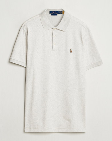 Polo Ralph Lauren Custom Slim Fit Cotton Polo State Heather – Grijs