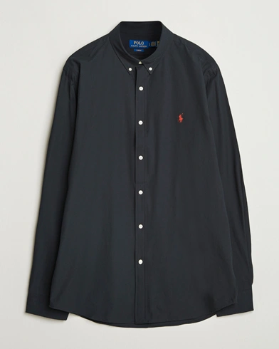 Heren | | Polo Ralph Lauren | Slim Fit Poplin Shirt Polo Black